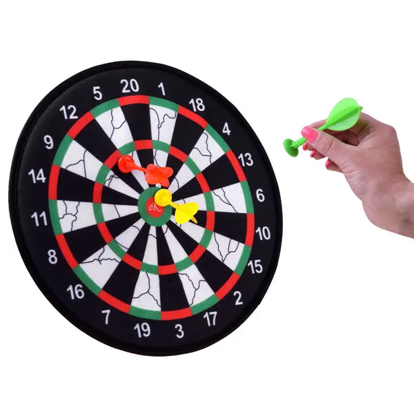 Tépőzáras darts céltábla készlet, 35 cm, labdákkal, nyilakkal, szivacslövedékekkel