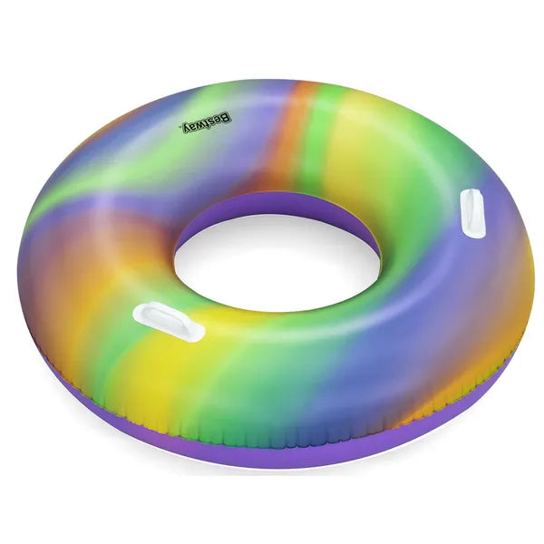 Bestway színes felfújható úszógumi 119 cm, 2 kapaszkodóval