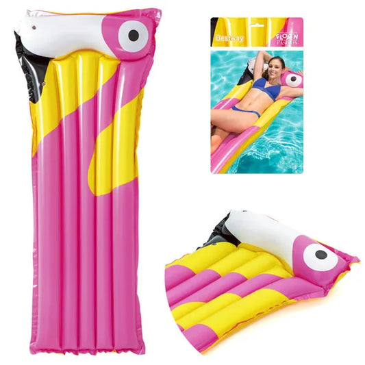 Bestway felfújható flamingó matrac 183×76 cm, 2 légkamrával
