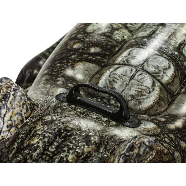 Felfújható krokodil úszógumi 193x94 cm, PVC, 45 kg teherbírás, 3+