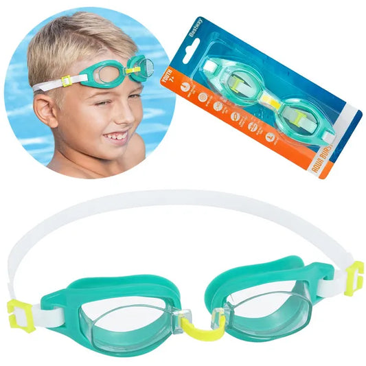 Bestway gyerek úszószemüveg 7+, UV-szűrős, állítható, Aqua Burst