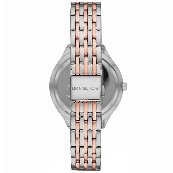 Michael Kors MK7077 Mindy női karóra, rozé-ezüst nemesacél, cirkónia, 36 mm