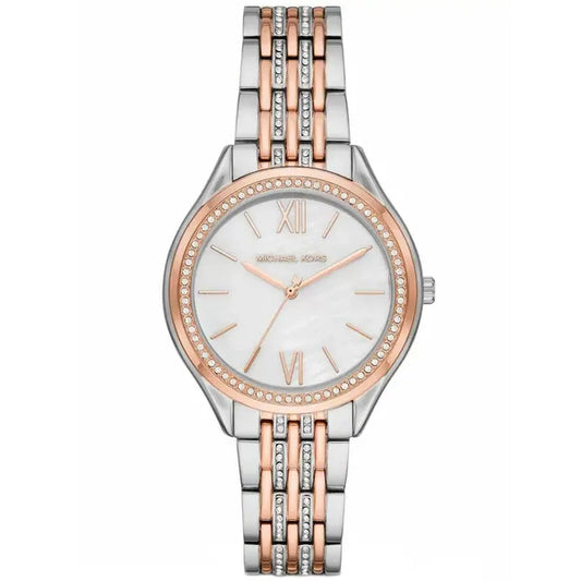 Michael Kors MK7077 Mindy női karóra, rozé-ezüst nemesacél, cirkónia, 36 mm