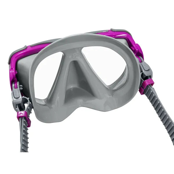 Búvármaszk és sznorkel készlet, pink, 14+, UV-szűrős lencse