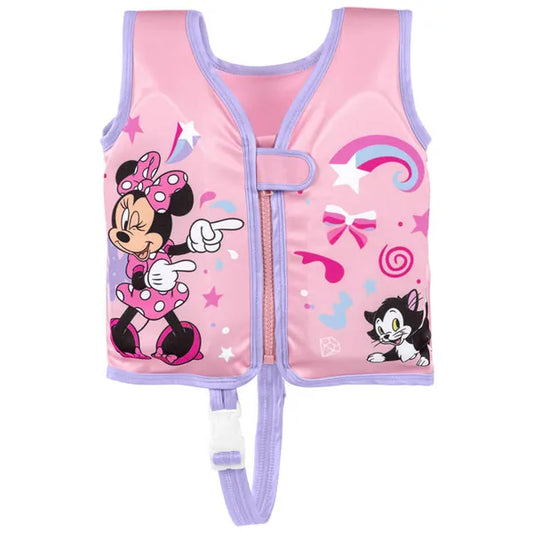 Bestway Minnie úszómellény S/M, 11–19 kg, UPF 50+, habbetéttel