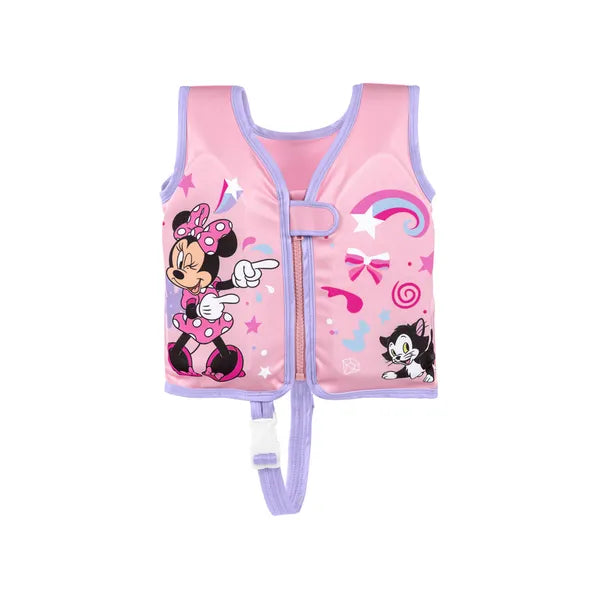 Bestway Minnie úszómellény S/M, 11–19 kg, UPF 50+, habbetéttel