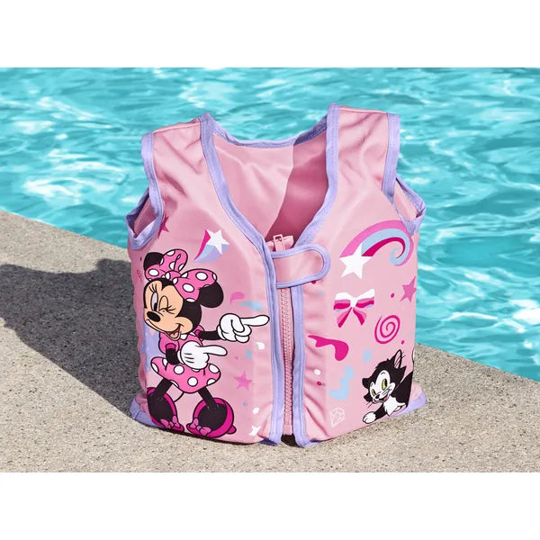 Bestway Minnie úszómellény S/M, 11–19 kg, UPF 50+, habbetéttel