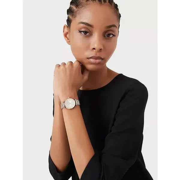 Emporio Armani női karóra AR11446, rózsaarany nemesacél 32 mm, kvarc