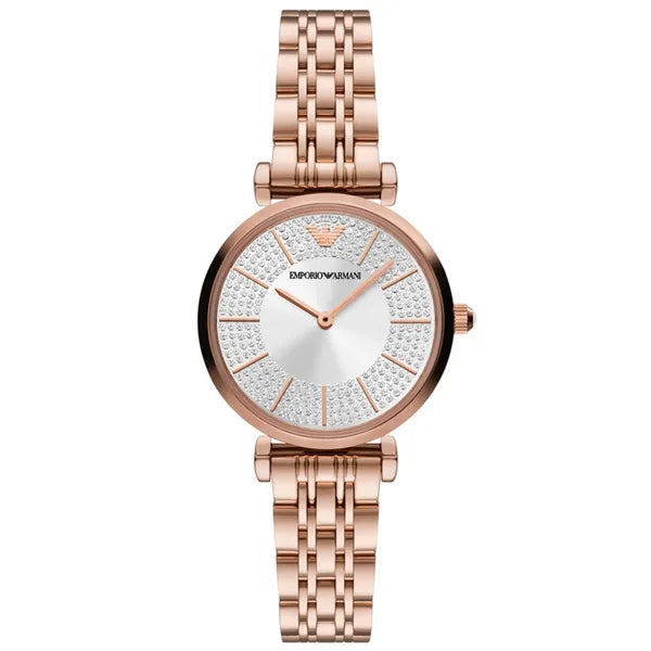 Emporio Armani női karóra AR11446, rózsaarany nemesacél 32 mm, kvarc