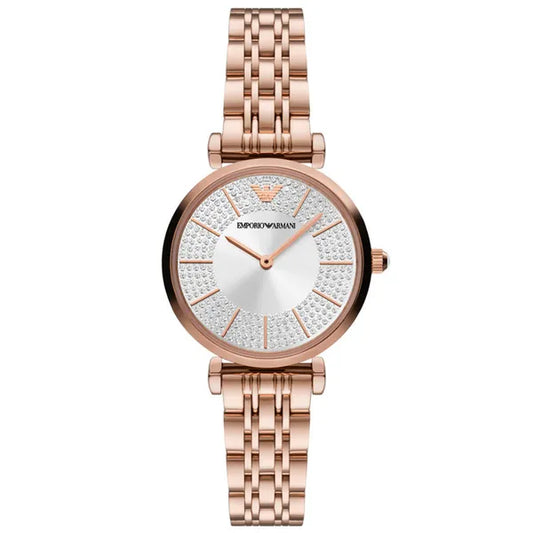 Emporio Armani női karóra AR11446, rózsaarany nemesacél 32 mm, kvarc