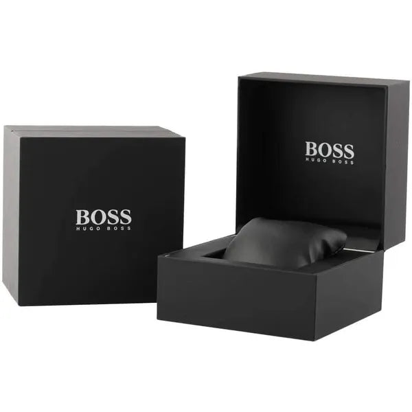 Hugo Boss Navigator férfi karóra 44 mm kronográf barna bőrszíj WR50