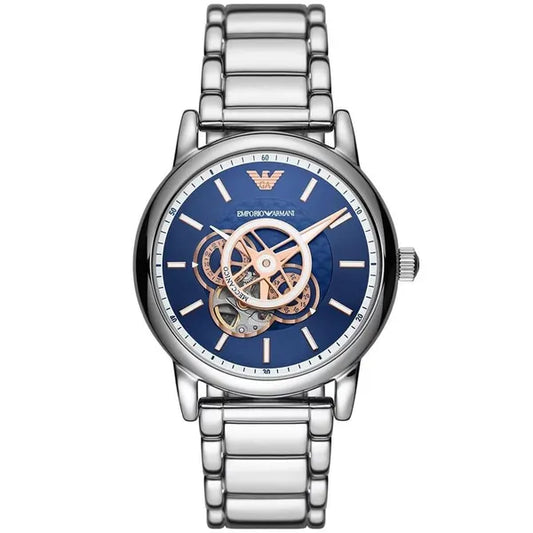 Emporio Armani Luigi AR60036 férfi automata karóra, 43 mm, acél, ezüst