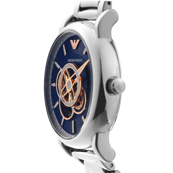 Emporio Armani Luigi AR60036 férfi automata karóra, 43 mm, acél, ezüst
