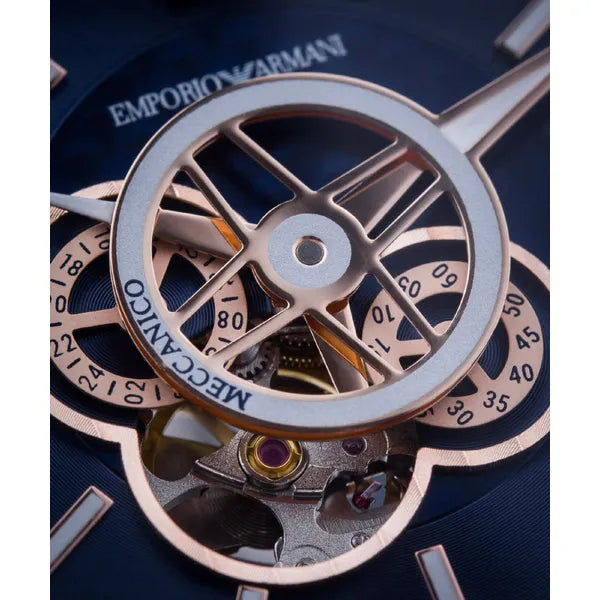 Emporio Armani Luigi AR60036 férfi automata karóra, 43 mm, acél, ezüst