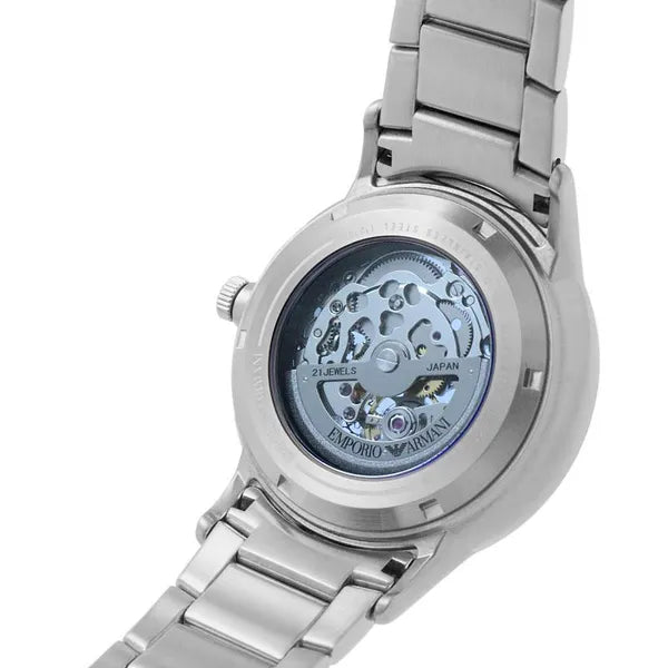 Emporio Armani AR60037 férfi automata skeleton karóra, acél, 43 mm