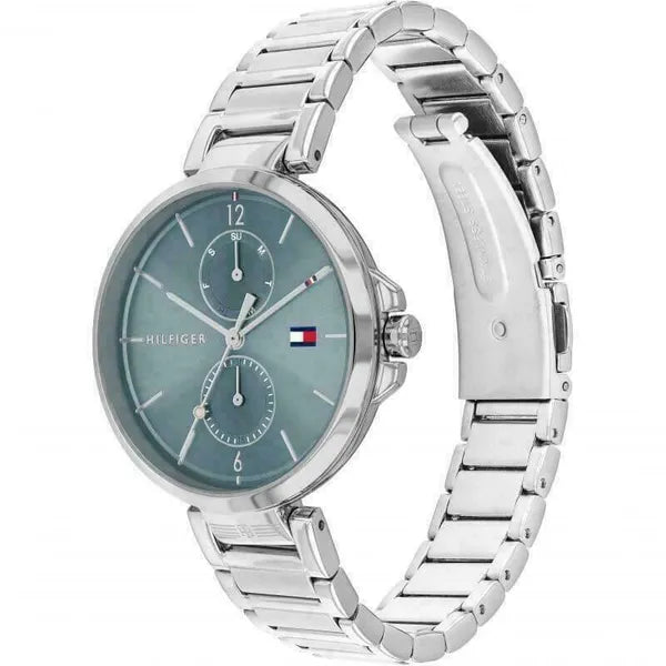 Tommy Hilfiger Angela 1782126 női karóra, 36 mm, ezüst acél, dátum