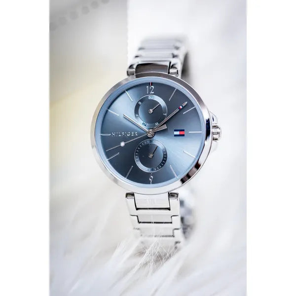 Tommy Hilfiger Angela 1782126 női karóra, 36 mm, ezüst acél, dátum