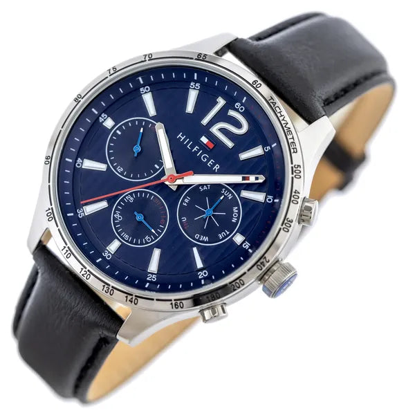 Férfi karóra Tommy Hilfiger 1791468 Gavin, bőr szíj, WR50, kvarc