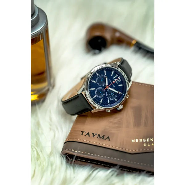 Férfi karóra Tommy Hilfiger 1791468 Gavin, bőr szíj, WR50, kvarc