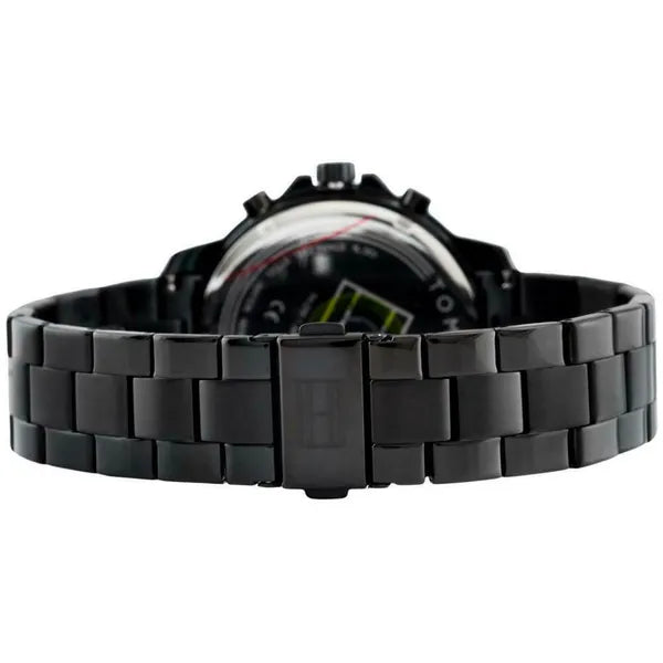 Tommy Hilfiger Landon férfi karóra, fekete rozsdamentes acél, 46 mm