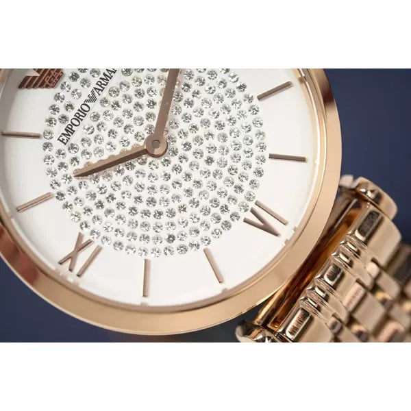 Emporio Armani AR11244 Gianni T-Bar női karóra, rozéarany 36 mm
