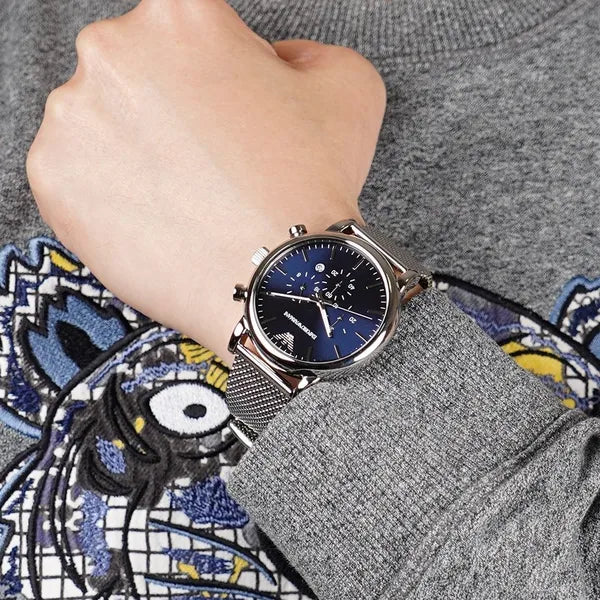 Emporio Armani Luigi AR80038 férfi kronográf karóra, acél, 43 mm
