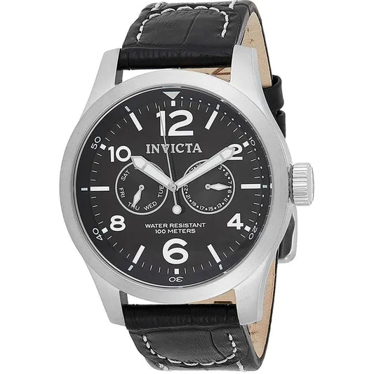 Invicta I-Force férfi karóra 48 mm, bőr szíj, WR100 vízálló