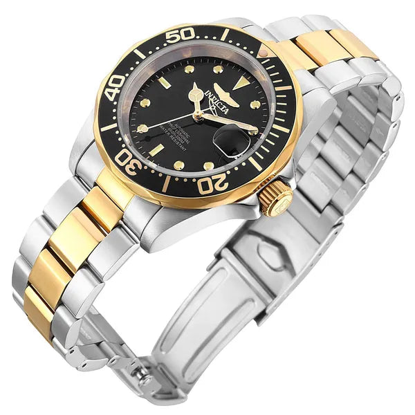 Invicta Pro Diver férfi automata karóra 40 mm, WR200, acél ezüst-arany