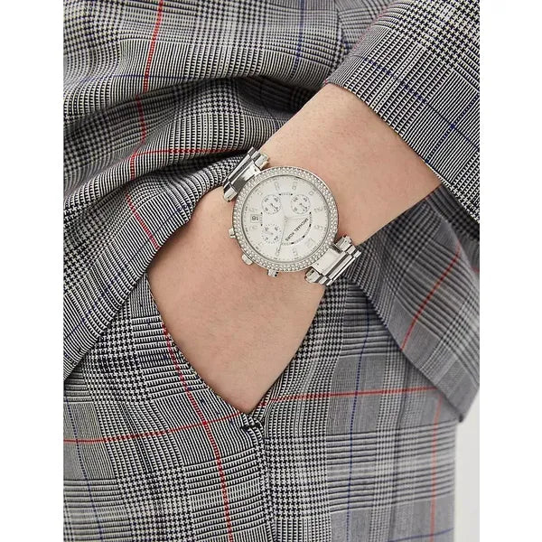 Michael Kors Parker MK5491 női karóra, rozéarany, kronográf WR100