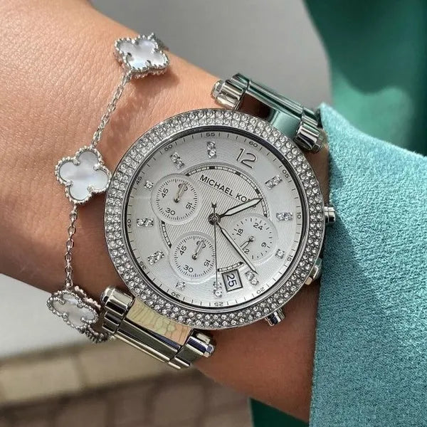 Michael Kors Parker MK5491 női karóra, rozéarany, kronográf WR100