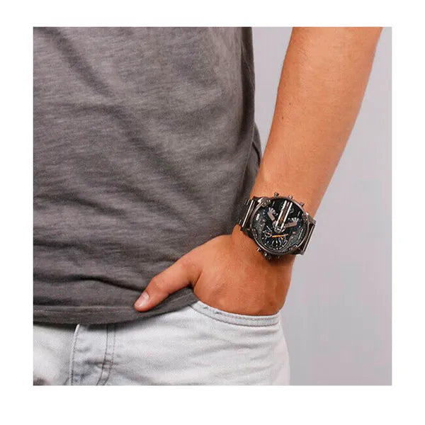 Diesel Mr. Daddy 2.0 DZ7331 férfi karóra, 57mm, szürke rozsdamentes acél