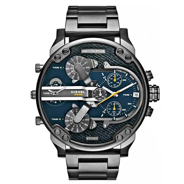 Diesel Mr. Daddy 2.0 DZ7331 férfi karóra, 57mm, szürke rozsdamentes acél