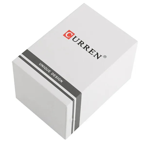 Curren 9088 női karóra, arany fémszíj, fekete számlap, dobozzal