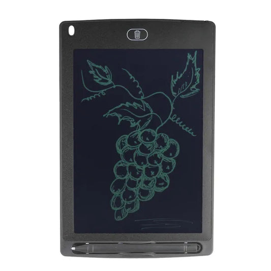 LCD rajzoló-író tábla 8,5″ érintőtollal, fekete