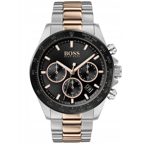 Hugo Boss Hero férfi kronográf karóra, rozéarany-ezüst, 43 mm (1513757)