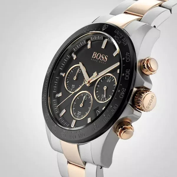Hugo Boss Hero férfi kronográf karóra, rozéarany-ezüst, 43 mm (1513757)