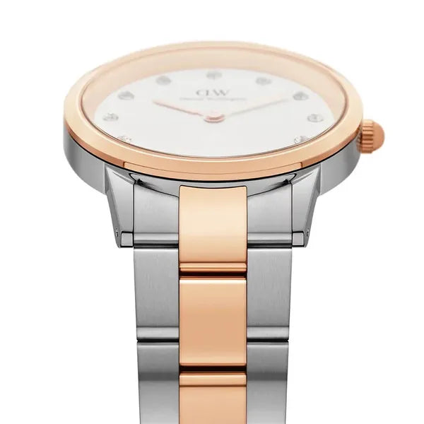 Daniel Wellington Iconic Link Lumine női karóra 32 mm, rózsaarany-ezüst