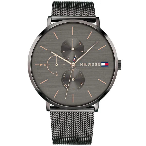 Tommy Hilfiger Jenna női karóra, grafit rozsdamentes acél, 38 mm