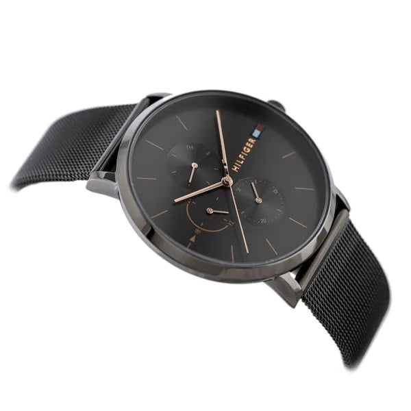 Tommy Hilfiger Jenna női karóra, grafit rozsdamentes acél, 38 mm