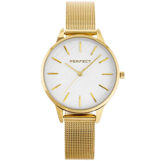 Perfect F374-03 női karóra arany fémszíj 34 mm díszdobozzal