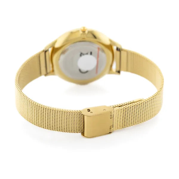 Perfect F374-03 női karóra arany fémszíj 34 mm díszdobozzal
