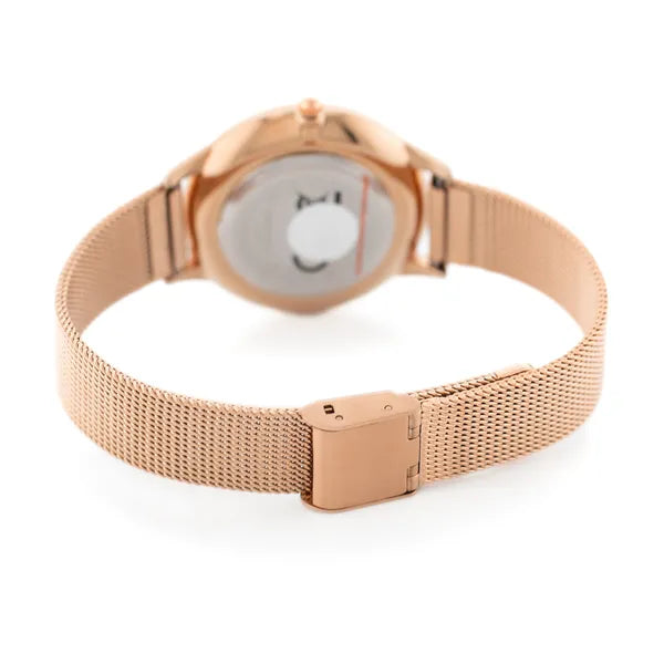 Perfect F367-06 női karóra, rózsaarany fém szíj, 36 mm, ezüst számlap