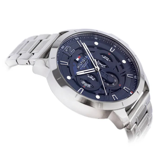 Tommy Hilfiger Luca férfi karóra, 50 mm, acél tok és szíj, 5 ATM