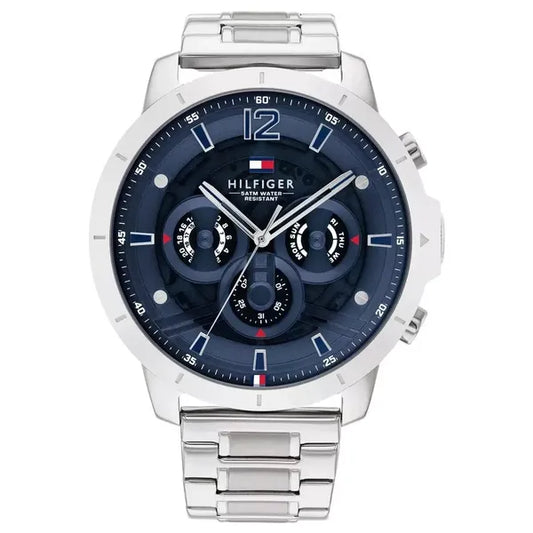 Tommy Hilfiger Luca férfi karóra, 50 mm, acél tok és szíj, 5 ATM