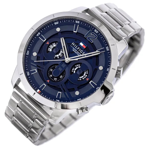Tommy Hilfiger Luca férfi karóra, 50 mm, acél tok és szíj, 5 ATM