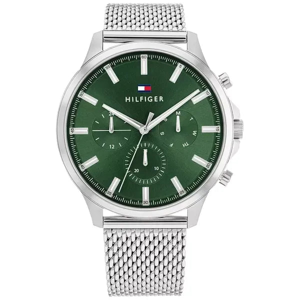 Tommy Hilfiger Ryder férfi karóra, zöld számlap, 44 mm, rozsdamentes acél