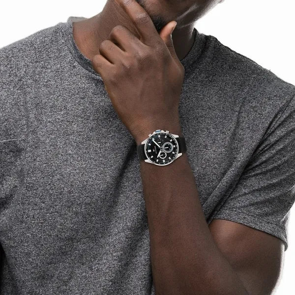 Tommy Hilfiger férfi karóra, fekete számlap, quartz, 44 mm, WR50