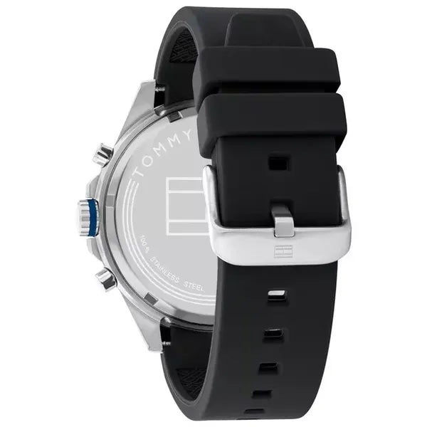 Tommy Hilfiger férfi karóra, fekete számlap, quartz, 44 mm, WR50