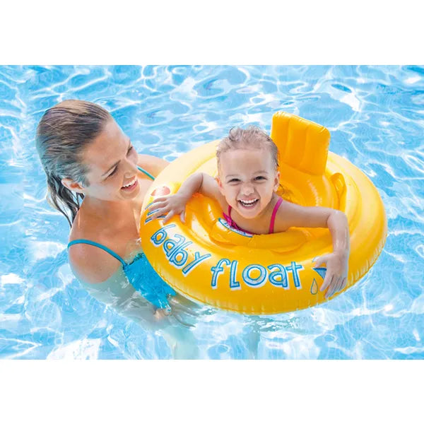 Intex felfújható baba úszóülés háttámlával, 6–12 hó, 11 kg-ig, 70 cm