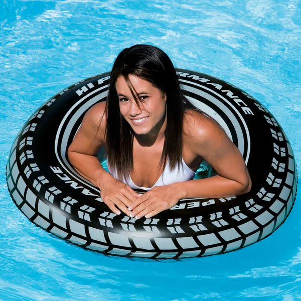 Intex autógumi mintás felfújható úszógumi, PVC, 91 cm (60 kg)